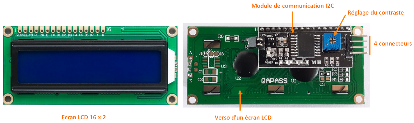 Écrire un texte sur un écran LCD 16x2 avec un module I2C - Ardwinner !